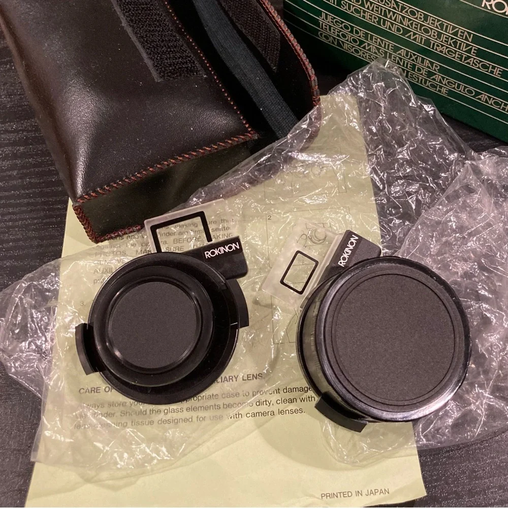 Vintage ROKINON AUXILIARY LENS SET FOR RICOH AF-5/AF-40